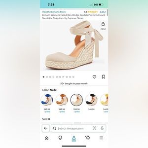 Nude Closed Toe Wedges (8)